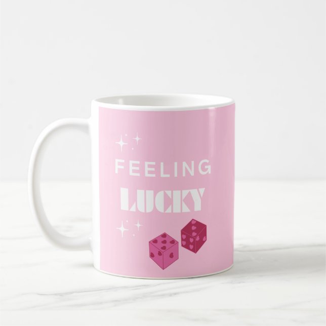 Lucky, Lucky Girl, Luckiest Girl, Preppy Kaffemugg (Vänster)