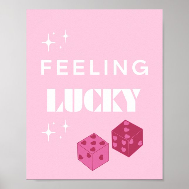 Lucky, Lucky Girl, Luckiest Girl, Preppy Poster (Framsidan)