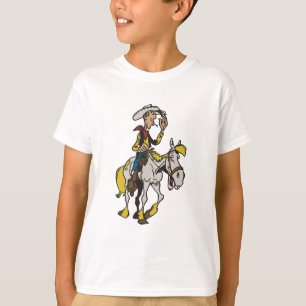 Lucky Luke och Jolly Jumper tecknad cowboyen och h T Shirt