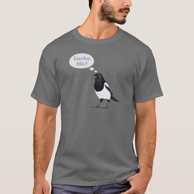 Lucky magpie T Shirt (Framsida)