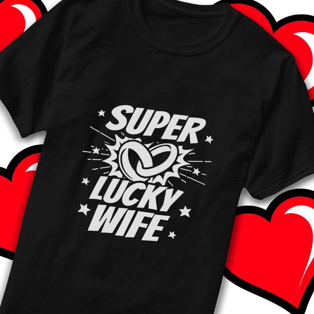 Lucky Maka, gift par Cute Bröllop-årsdag T Shirt (Skapare uppladdad)