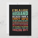 Lucky Make Crazy Wife August Woman Birthday Julkort<br><div class="desc">Lucky Make Crazy Wife August Woman Birthday</div>