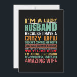 Lucky Make Crazy Wife August Woman Birthday Julkort<br><div class="desc">Lucky Make Crazy Wife August Woman Birthday</div>