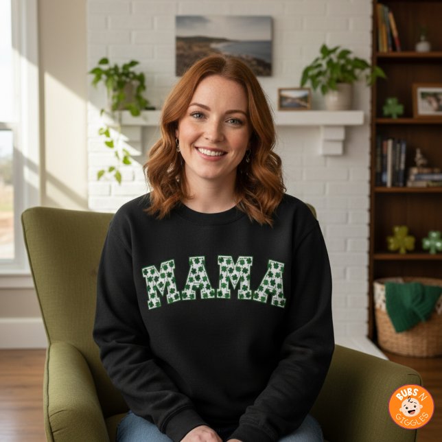 Lucky Mama Clover St. Patrick's Day Mama Shamrock T Shirt (Skapare uppladdad)