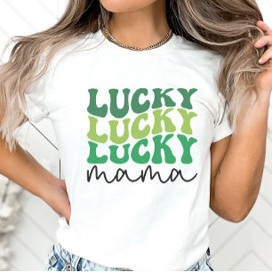 Lucky Mamma Retro St. Patrick's Day T Shirt