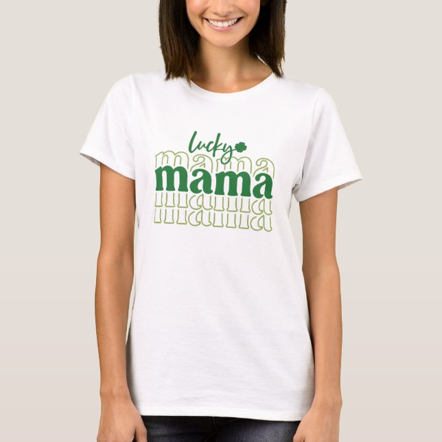 Lucky Mamma T Shirt (Framsida)