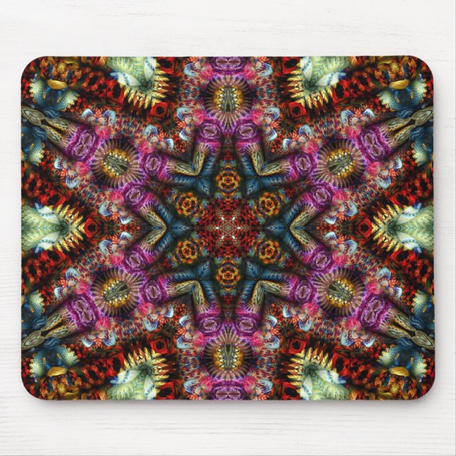 Lucky Mandala Star Mousepad Musmatta (Framsidan)