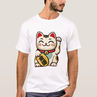 Lucky Maneki-neko: A Charm for Wealth and Fortune T Shirt