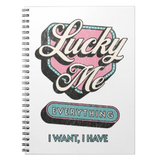 Lucky Me – Positive Energy Notebook Anteckningsbok