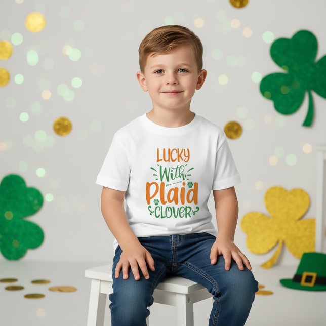 Lucky med Play Klöver? St Patrick T-Shirt Kids (Skapare uppladdad)