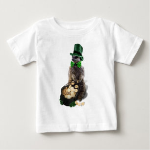 Lucky Meerkat med Guld St. Patrick's Day T Shirt