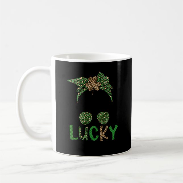 Lucky Mema Grandmor St patrick's day Mema Grand Kaffemugg (Vänster)