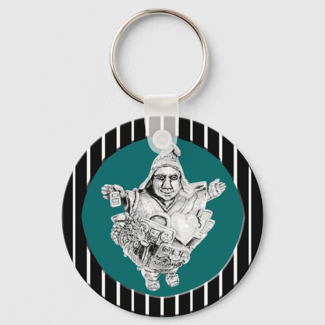 Lucky Metall Ekeko Keychain Nyckelring (Framsida)