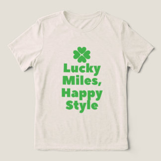 Lucky Miles, Lycklig Stil Marathon St patrick's da T Shirt
