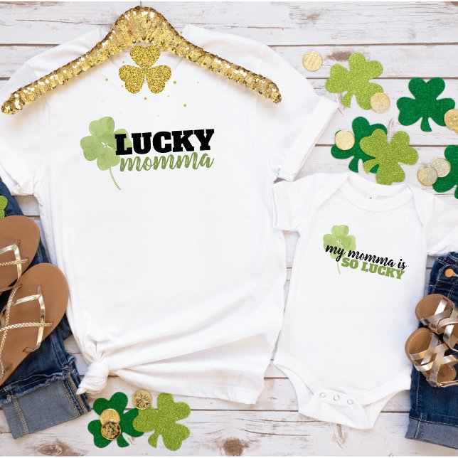 Lucky Momma St patrick's day T-Shirt (Skapare uppladdad)