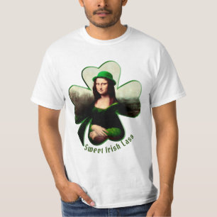Lucky Mona Lisa St. Patrick's Day T Shirt