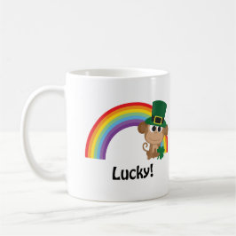 Lucky Monkey Leprechaun Kaffemugg