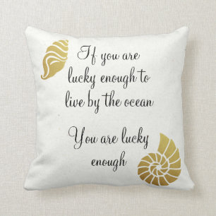 Lucky nog att bo vid Ocean Beach House Kudde