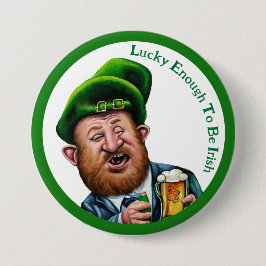 Lucky nog att vara irländare - St patrick's day-kn Knapp