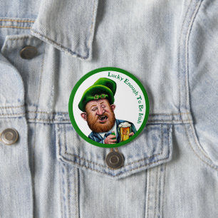 Lucky nog att vara irländare - St patrick's day-kn Knapp