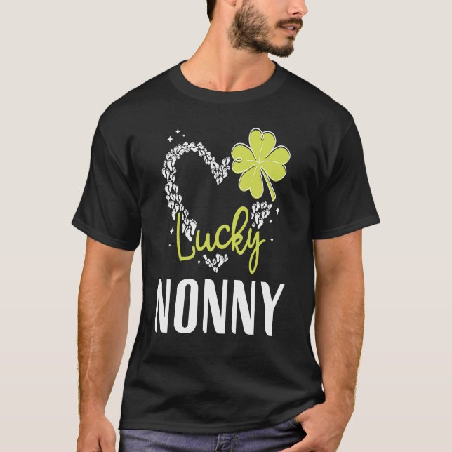 Lucky Nonny  St Patricks Day  womens T Shirt (Framsida)