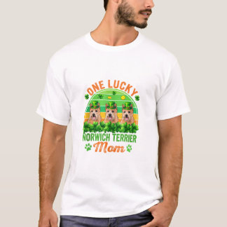Lucky Norwich Terrier Mamma T Shirt