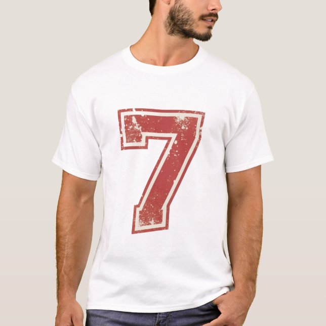 lucky number seven t shirt (Framsida)