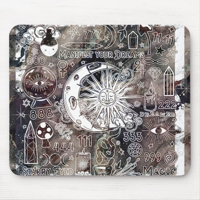 Lucky Numerology Manifestande Magic Galaxy Grunge Musmatta (Framsidan)