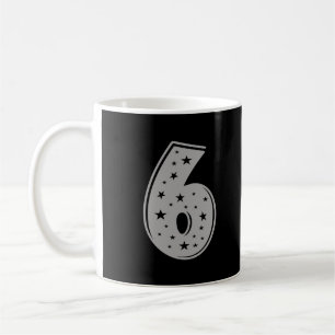 Lucky nummer 6 Grattis på födelsedagen Kaffemugg