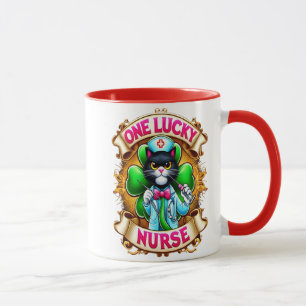 Lucky Nurse Cat Mugg