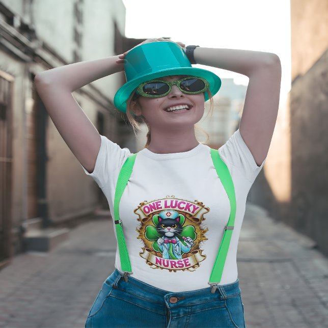 Lucky Nurse Cat T Shirt (Skapare uppladdad)