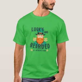 Lucky och Bearded St. Patrick's Day Leprechaun T Shirt