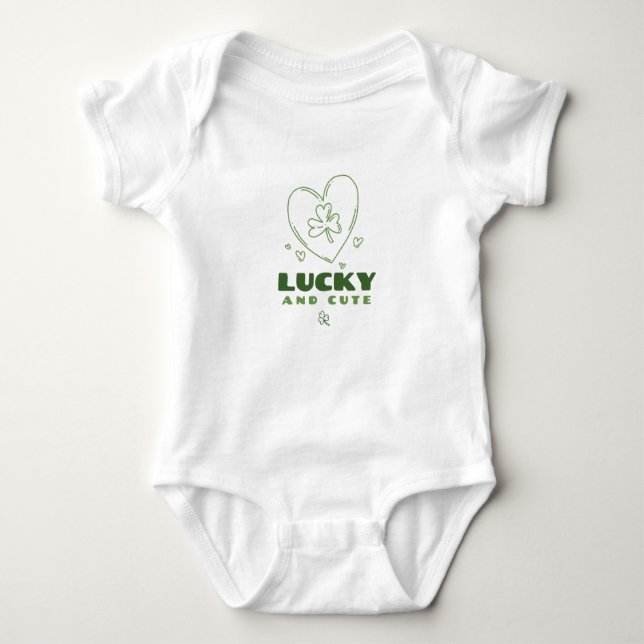 Lucky och Cute T Shirt (Framsida)