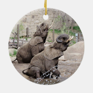 Lucky och Kimba 2014 Julgransprydnad Keramik