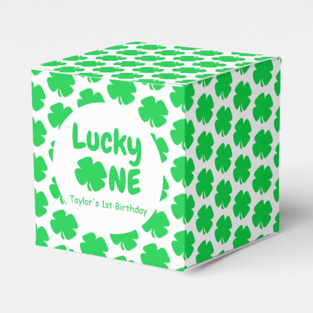 Lucky One 1-årsdag Presentaskar (Framsidan Sidan)