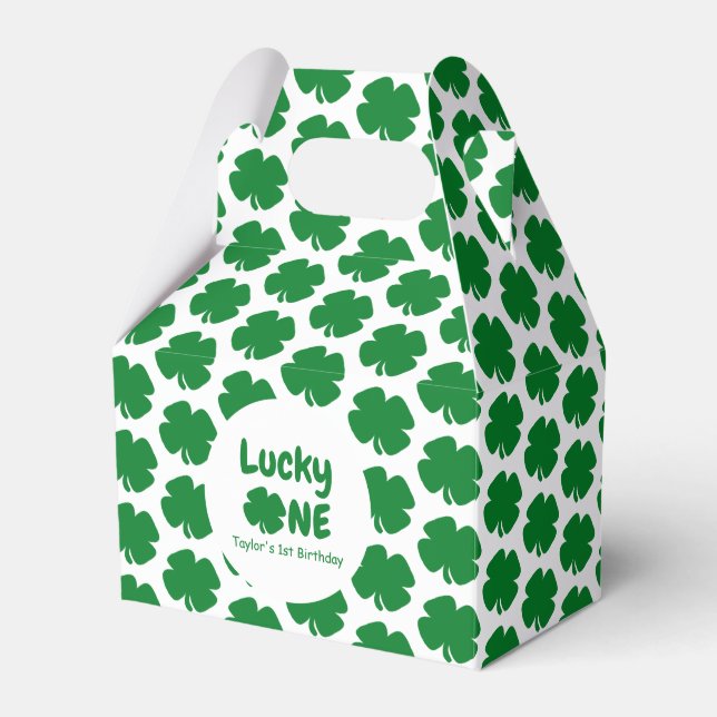 Lucky One 1st Birthday Presentaskar (Framsidan Sidan)