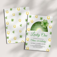 Lucky One Birthday bjudande, St. Patricks Thmet