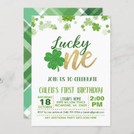 Lucky One Birthday-inbjudan Inbjudningar