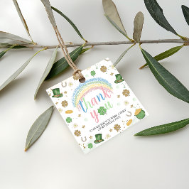 Lucky One Birthday Thank You Favor Tag Gåvor Etiketter