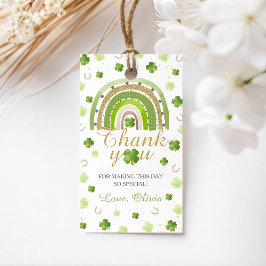 Lucky One Birthday Thank You Tags Presentetikett