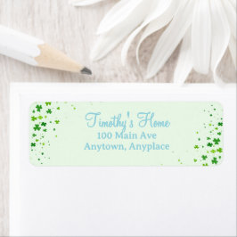 Lucky One First 1st Birthday Party Returadress Etikett