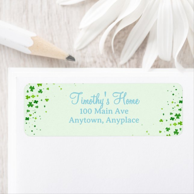 Lucky One First 1st Birthday Party Returadress Etikett (Insitu)