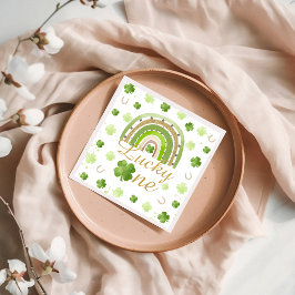 Lucky One First Birthday Napkins Pappersservett