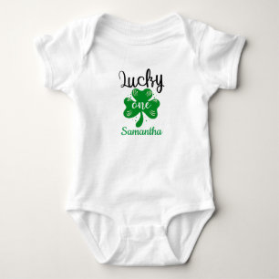 Lucky One First Birthday Outfit St patrick's day T Shirt