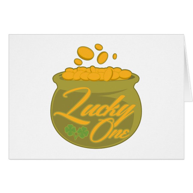 Lucky One Hälsningskort (Framsidan Horizontal)