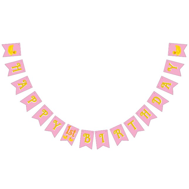 Lucky One Lycklig första födelsedag Vimplar (Alla)