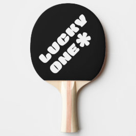 Lucky One Ping Pong Paddle - Black Pingisracket