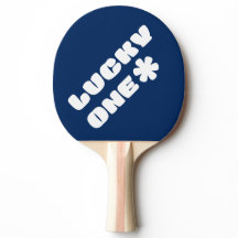 Lucky One Ping Pong Paddle - Blue