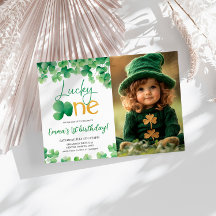 Lucky One Shamrock 1st Birthday Photo