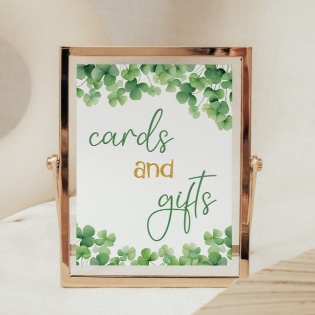 Lucky One Shamrock Birthday Bord Sign Poster (Skapare uppladdad)